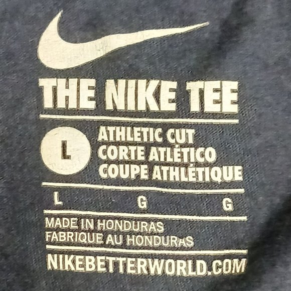 T Shirt Go Pats NFL New England Patriots Nike Athletic Cut Size L Large - Picture 4 of 4